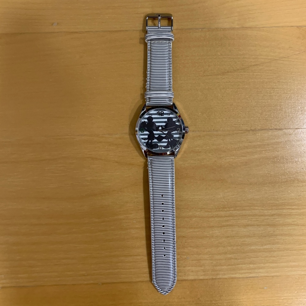 Disney Minnie & Mickey Women’s Watch by INGERSOLL with striped band
